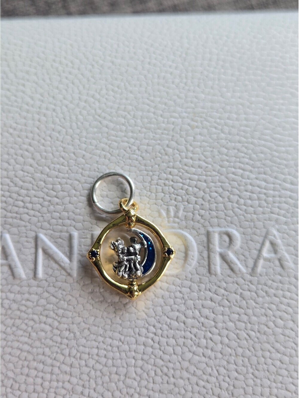 Disney pandora charm mickey minnie moon